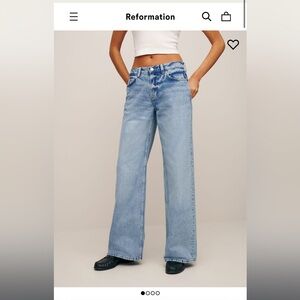 Reformation Cary Low Rise Slouchy Wide Leg Jeans